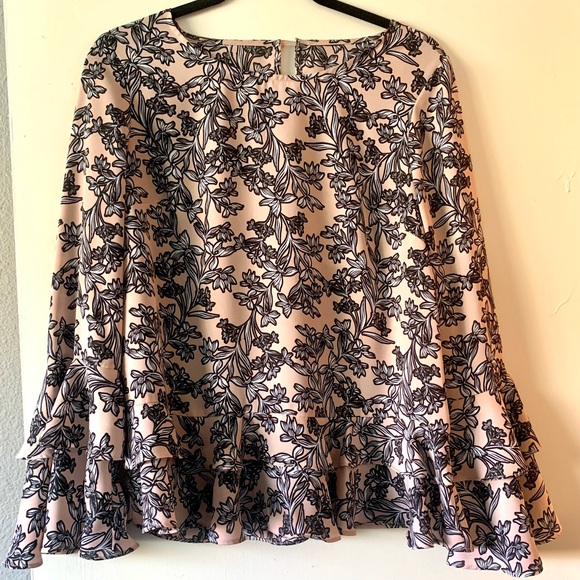 Long sleeve Peplum Blouse - Picture 1 of 2